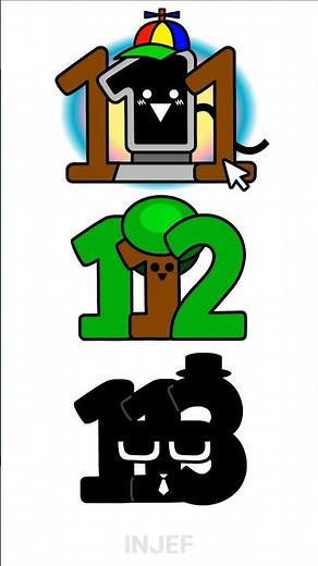 INJEF Number Lore (Sprunki meme 4) #numberlore #alphabetlore #animation #sprunki