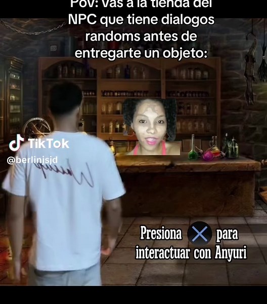 Visita a la Tienda del NPC con Diálogos Randoms