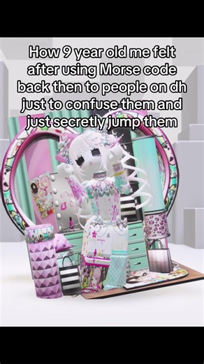 I felt like I had superpowers #roblox#dh#childhoodmemories#wow#fyp | morse code