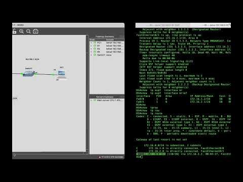 3 17 LAB OSPF Interface mode and passive configuration | CCNA 200-301