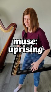 These harmonies just pull you in 😌 #harp #ELECTRICharp #music #muse #uprising #rock #alternativerock #synth #distortion | Kristan Toczko