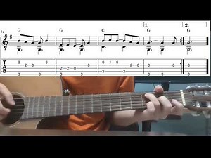 The Holly and the Ivy - Easy Fingerstyle Guitar Playthrough Tutorial Lesson With Tabs