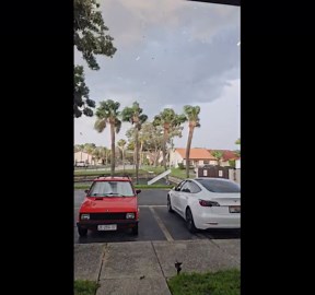 Tornado In Residential Florida Swirls Sheet Metal