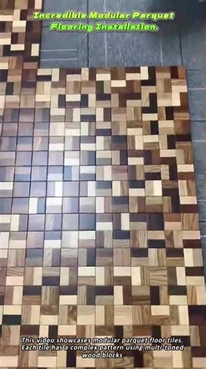 Incredible Modular Parquet Flooring Installation