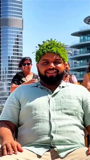 Dubai’s Newest AI Hair Machine Will Shock You! 🤖🌱 Hair or Plants?! | Dubai’s Future Is Here! #shorts