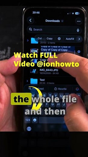 iPhone How to Rename Files in Folder using the Files App
