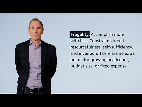 "Frugality" Leadership Principle Explained by Amazon CEO Andy Jassy