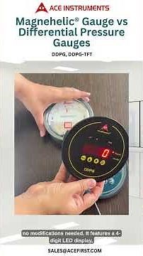 Magnehelic® v/s Digital Differential Pressure Gauges (DDPG) | Ace Instruments #differentialpressure