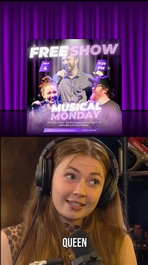PROVO! Free Musical Comedy Show MONDAY (May 4 @ 7:30PM) Get tix at ImprovBroadway.com #improv