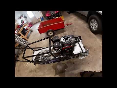 Homemade Track Sled - ride with overview