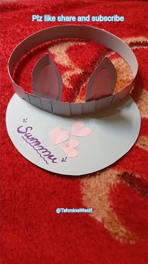 Summer hat making with paper 🧢 #craft #diy #shorts #ytshorts #viral