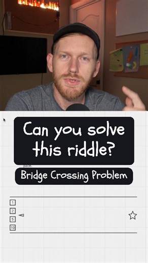 Brenden Vogt | Can you solve this riddle? The Bridge Crossing Problem #riddles #logicandreason #puzzles #criticalthinking #dynamicprogramming | Instagram