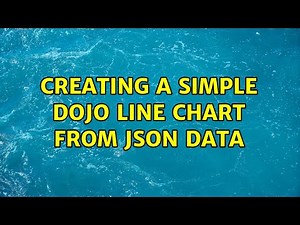 Creating a simple DOJO Line chart from JSON data