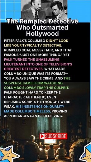 The Rumpled Detective Who Outsmarted Hollywood #Columbo #ClassicTVDetective #1970sTV