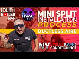 Daikin Heat Pump MINI SPLIT INSTALLATION #hvac #daikin #louietheboilerman #minisplit #heatpump