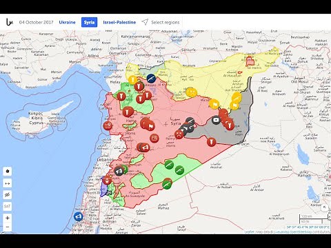 Syrian Civil War - Map Timelapse