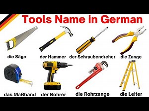 Tools Vocabulary | Tools in German | Tools Names with Pictures | German Vocabulary | Learn German