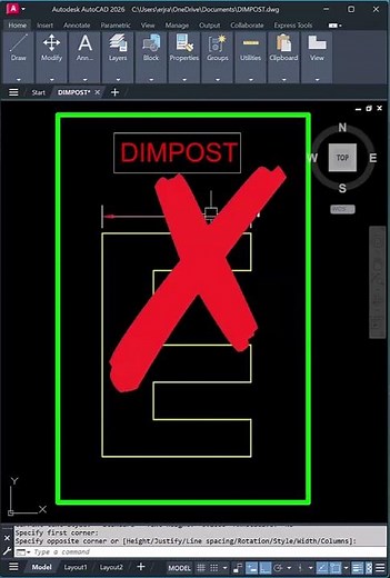 AutoCAD DIMPOST Command – Add Custom Text to Dimensions! 🅰️