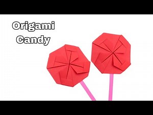 Diy origami candy !! How to make paper candy !! Paper candy