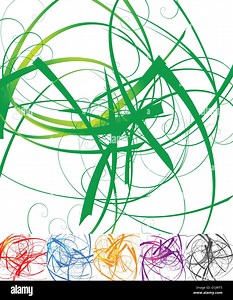 Abstract background, pattern with distorted random overlapping shapes. 5 versions - colors Stock Vector Image & Art - Alamy