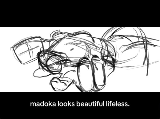 i love drawing madoka dead and hopeless man theres something so beautiful in that. #art #illustration #madokamagica #timelapse