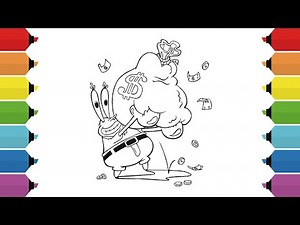 Coloring Mr. Krabs Coloring Page | SpongeBob SquarePants