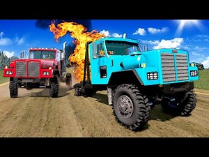 SEMI TRUCK RACE DESTRUCTION! - BeamNG Drive Multiplayer