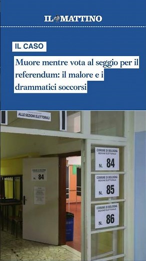 Muore mentre vota al seggio per il referendum: il malore e i drammatici soccorsi