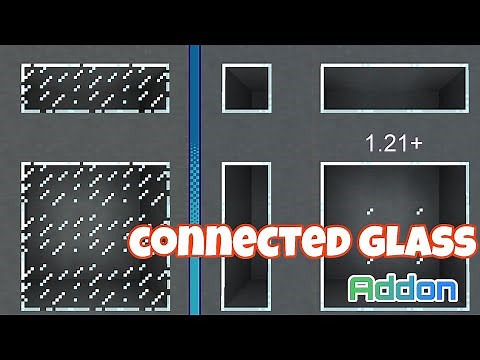 Minecraft pocket edition connected glass addon 1.21+ || How to download connected glass mod