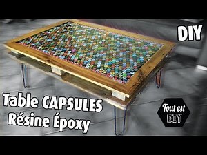 Fabriquer une table basse avec un plateau en résine epoxy