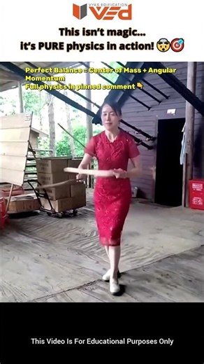 She’s NOT Doing Magic… This Is Pure Physics! 🤯🔥 #shorts