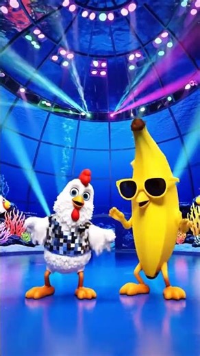 Chicken & Banana Spin Battle! 🐔🍌⚡🌀🔥