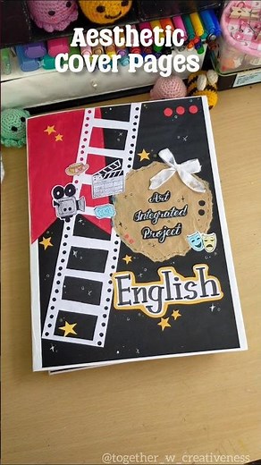 Cover Page Designs For Project 🎀✨ #togetherwcreativeness #coverpage #projectdecoration #shorts