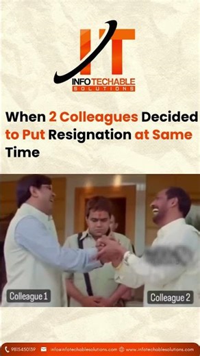 When 2 Employees Resign Together 😂🔥 #Shorts #resignation #officememes #quittingjob
