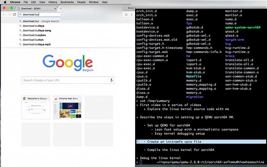 how to set up a linux ARM64 QEMU
