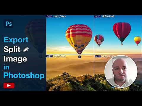 Export Split Image in Photoshop