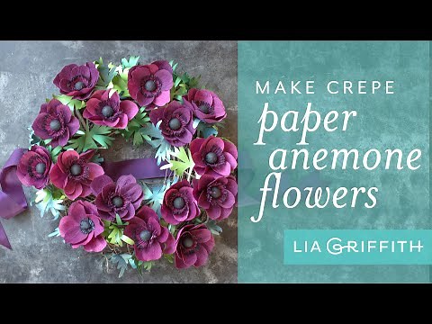 How to Make a Crepe Paper Anemone Wreath