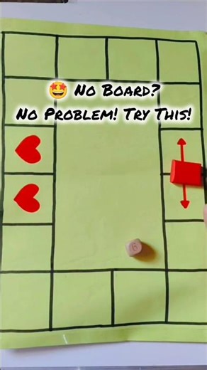 DIY 2 player paper game 🎲#diy #viral #trending #craftyhome #youtubeshorts #handmade #gaming #yt