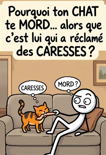 Pourquoi mon chat me mord après des caresses ?