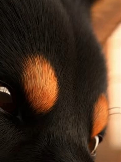 【黒柴犬の麻呂眉】眉の動きだけを楽しむ動画。何でまた3D？ #黒柴 #柴犬 #眉 #麻呂 #動き