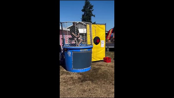 Pacific County Sheriff Garcia Joins Dunk Tank at County Fair