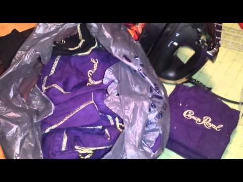 Making of the Crown Royal quilt