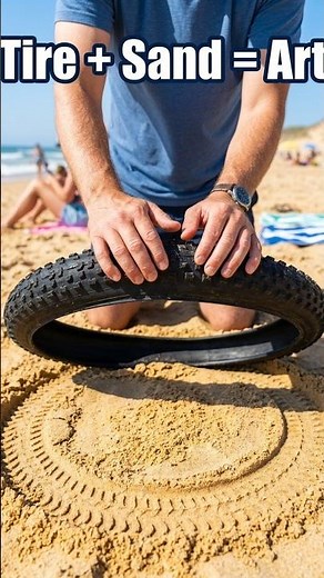 DIY Sand Sculptures: Tire Edition.