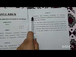 BCA 5 th sem Computer Oriented Statistical methods Syllabus HPU #part1 #bca #5thsem