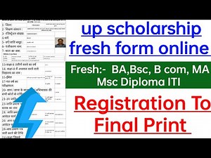 up scholarship post matric other inter fresh form kaise bhare।how to apply bsc scholarship 2025-26