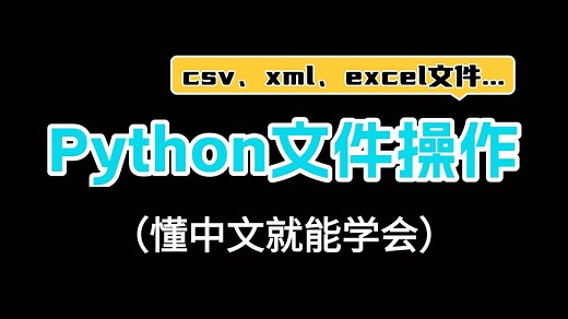 【Python文件操作】基于Python处理各种文件操作，从入门到实践