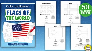 Flags of the World - World Flag Coloring Book for Kids Printable PDF