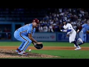 Watch Orion Kerkering's Costly Error Ends Phillies' Season|Dodgers Walk-Off Win NLDS Game4Highlights