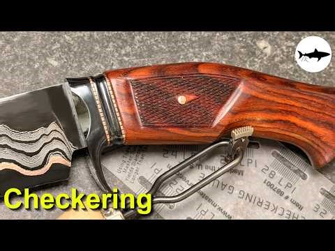 Triple-T #251 - How to do checkering on your knife handles