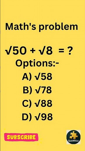 Tricky Maths Problem with Easy Solution Explained Step by Step #maths #quiz #mathstricks